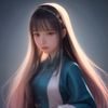 136福利导航图文栏目编辑王晴的照片，女性，25岁左右，认真审阅屏幕上的图文内容，背景是整洁的工作台